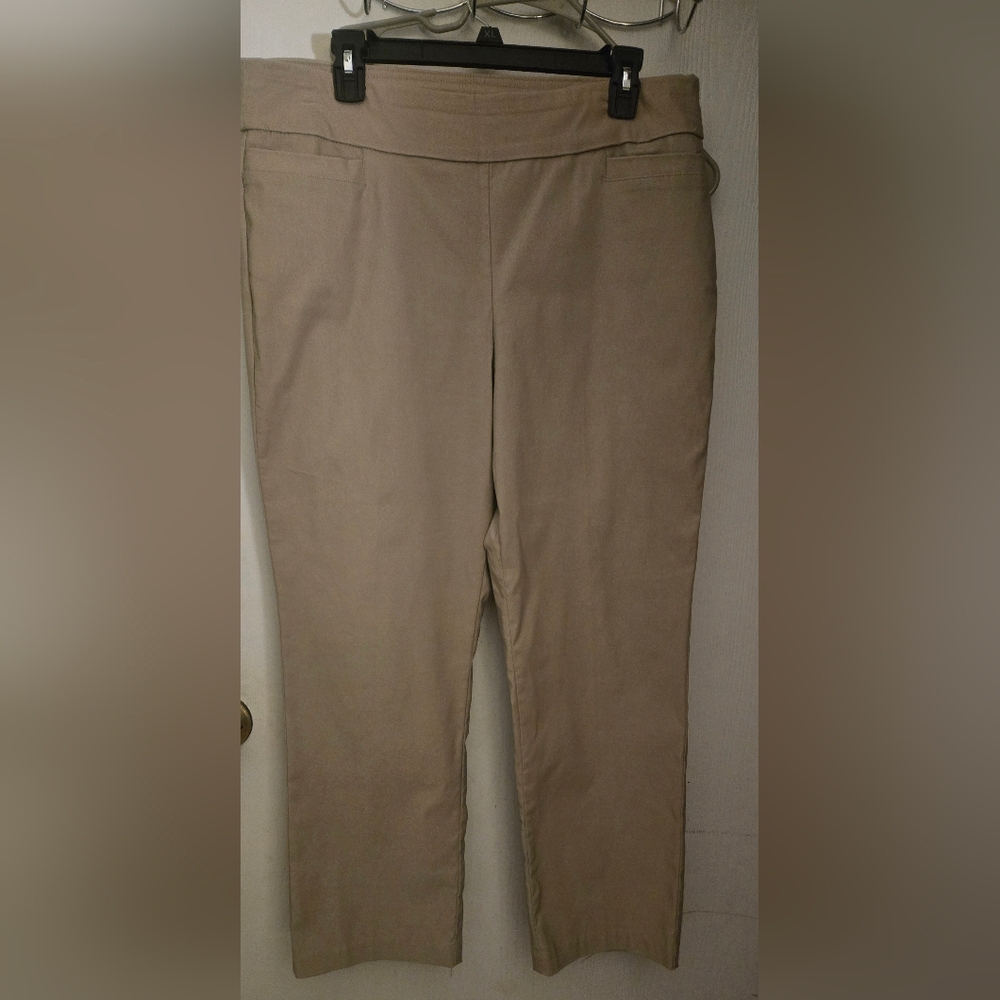 Womens 14p Short Kim Rogers Khaki Pants